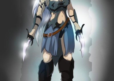 Illustration und Charakterdesign: Lytherion Heroes - Assassine / Illustrator: Sascha Riehl