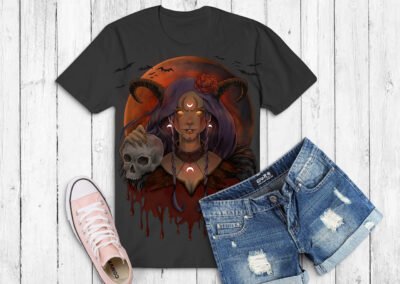 T-Shirt-Design: Bloodmoon