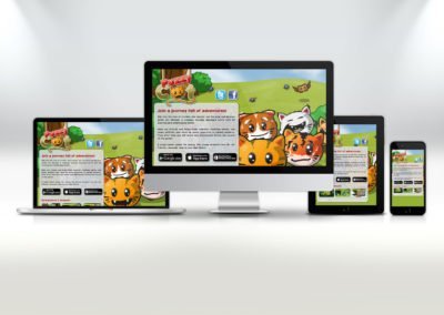 Webdeisgn für das Mobile Game Puzzycat