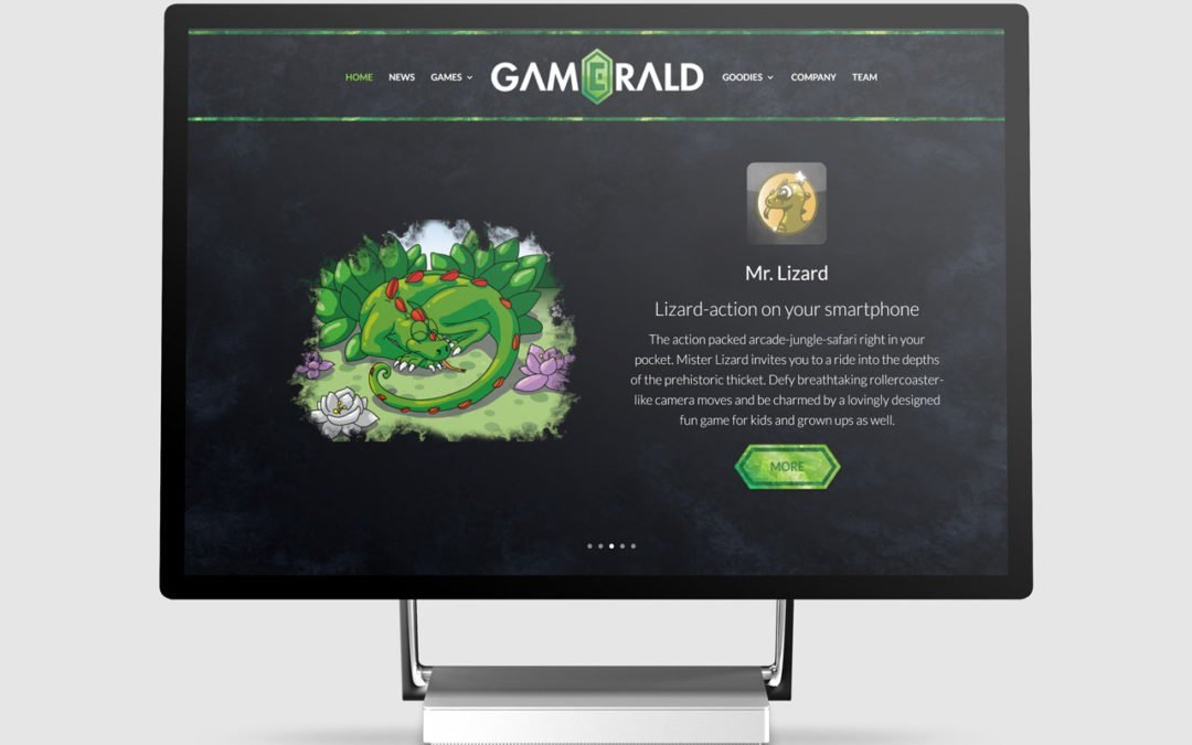 Webdesign für Gamerald aus Norderstedt
