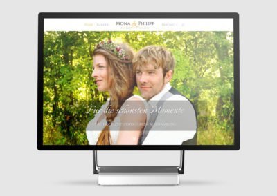 Webdesign für Mona & Philipp Hochzeitsfotografie aus Kiel