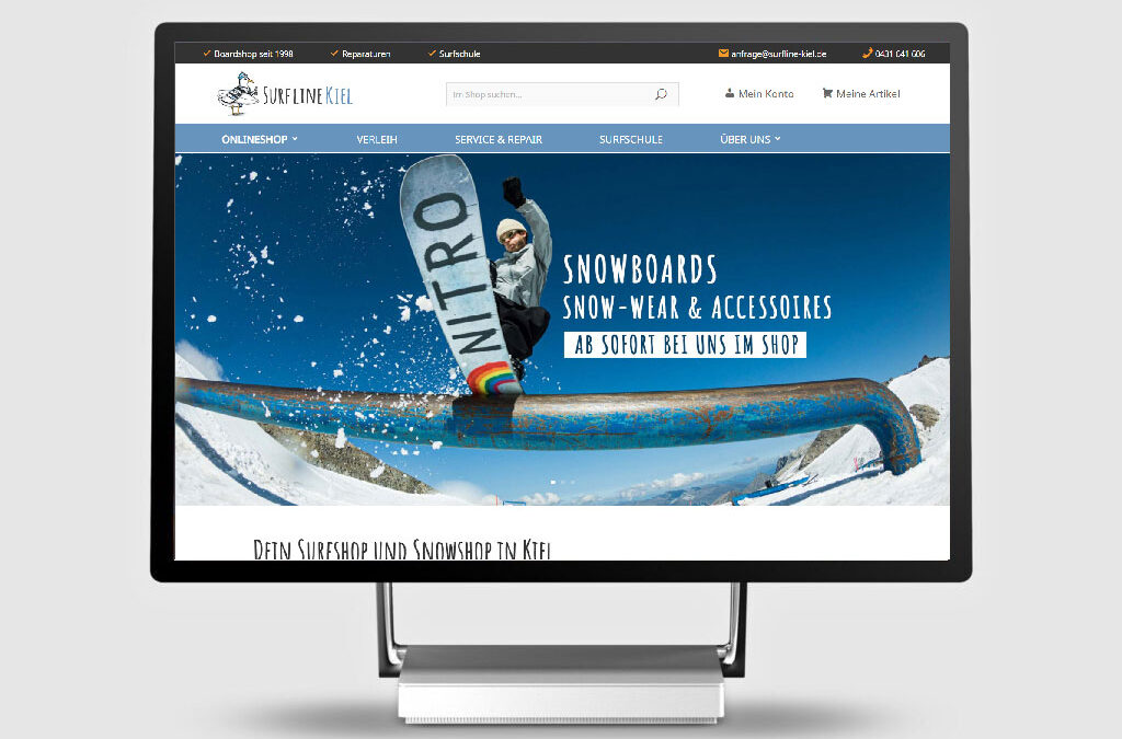 Onlineshop für Surfline Kiel