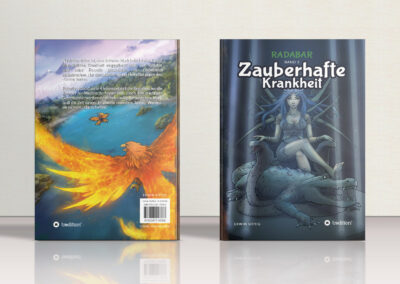 Fantasy-Buchcover-Illustration für Radabar Band 3 - Zauberhafte Krankheit