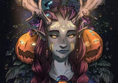 Autumn Dryad - Halloween Illustration, Sascha Riehl