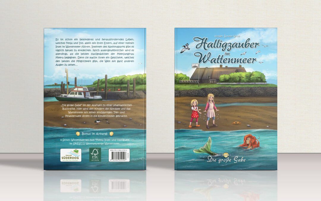 Kinderbuch-Illustration „Halligzauber im Wattenmeer – Die große Gabe“