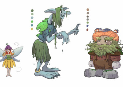Figurendesign - Fantasy-Kinderbuch-Illustration für "Tala, das Wichtelmädchen erzählt: Die Brieffreundschaft"