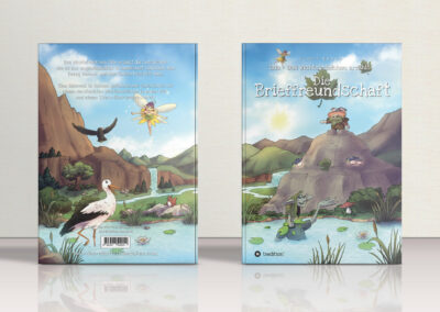 Buchcover - Fantasy-Kinderbuch-Illustration für "Tala, das Wichtelmädchen erzählt: Die Brieffreundschaft"